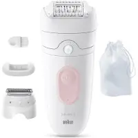 Braun Silk·épil 5 5-030 - Wet&Dry Epilator - Eenvoudige Haarverwijdering - Langdurig Gladde Huid - Ladyshave Scheerkop en Trimmerkam
