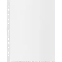 Esselte premium geperforeerde showtas, 100 % gerecycleerd, ft A4 maxi, 100 micron, pak van 100 stuks