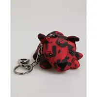 Dolce&Gabbana Rood Zwart Polyester Dierensilhouet Tas Sleutelhanger Sleutelhanger