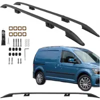 CAN Dakrails VOLKSWAGEN CADDY FORD TRANSIT CONNECT LONG 2020 - ZWART