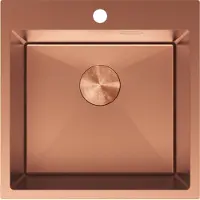 Mexen Solix stalen spoelbak met 1 compartiment 500 x 500 , koper - 6407501000-65