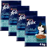 Felix Dubbel Zo Lekker - Zalm & Zeevis - 4 x 4kg