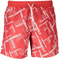 Karl Lagerfeld Rosso Polyester Heren Zwem Boxer