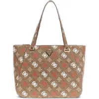 GUESS Handtas 'Sac Voyage Eliette Toiletry Tra Latte Logo/Ginger' zwart