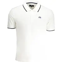 La Martina Witte Katoenen Poloshirt voor Heren