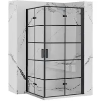 REA Kabina Prysznicowa Molier Black Double 100x100