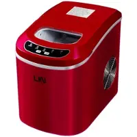 LIN IJsblokjesmachine - ICE - PRO-R12 - Rood - 12–15 kg/dag - 2 maten, 9 ijsblokjes/cyclus
