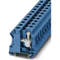 Phoenix Contact 3075728 Doorgangsserieklem 12.2 mm Schroeven, Steekklem Blauw 50 stuk(s)