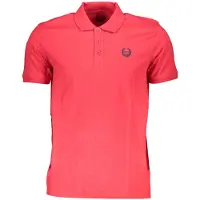 Gianmarco Venturi Rode Katoenen Heren Polo Shirt
