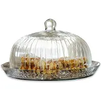 Loberon Glazen stolp met plateau Layla