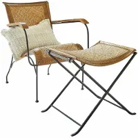Loberon Stoel met hocker Dauvron