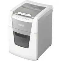 Leitz IQ Autofeed 100+ Small Ofice Stille Papierversnipperaar P5 - Micro Snippers - Tot 100 Vel - 34L - Wit