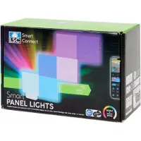 LSC Smart Connect Slimme LED Panelen 6 Stuks – 12 x 12 cm – Koppelbare RGB Verlichting