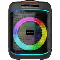 Denver Bluetooth Speaker Party box - Discolichten - Partyspeaker incl. draadloze microfoon & afstandsbediening - Luidspreker - 8" woofer - BPS270