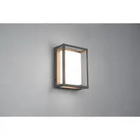 TRIO WITHAM - Wandlamp - Antraciet - incl. 1x SMD 10,5 W - DIP - Schakelaar - Niet dimbaar - Buitenverlichting - IP54