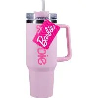 Paladone Barbie geïsoleerde beker 1,2L met rietje – travel tumbler met handvat –