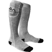 Heat Experience Sok Unisex Heated Everyday Socks w/battery V2 L Grey-Schoenmaat 43 - 45