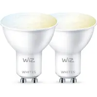 Wiz Spot 2-pack - Warm- tot Koelwit Licht - Slimme LED Verlichting - GU10 fitting - 50W - Glas - Wi-Fi