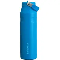 Stanley Flip Straw 2.0 Waterfles Met Rietje 1.06L - 15 Uur Koud - 3 Dagen Koud Met IJs - Roestvrijstalen Drinkfles - BPA Vrij - Lekvrij - Vaatwasserbestendig - Azure