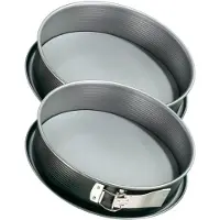 Zenker Set van 2 springvormen met scharnier van staal 28 cm Energy
