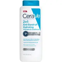CeraVe 2 In 1 Hydraterende Anti-Dandruff Shampoo & Conditioner, 1% Pyrithione Zinc Behandeling, Kleurveilig & Sulfaatvrij