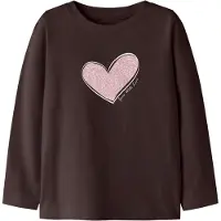Name it Shirt 'NMFKatelin' bruin / goud / pastelroze