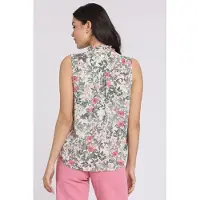 Nydj Mouwloze Blouse met Rimpelnek