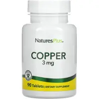 NaturesPlus , Koper, 3 mg, 90 Tabletten