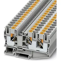 Phoenix Contact 3208746 Doorgangsklem 10.2 mm Snelaansluiting Grijs 50 stuk(s) Piece