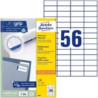 Avery Universele Etiketten, wit, 52,5 x 21,2 mm, permanent klevend