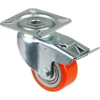 Makita Zwenkwiel met klem | wiel-d. 50 mm draagvermogen 120 kg | met schroefplaat compact | polyurethaan | 1 stuk - A620.C10.050 A620.C10.050