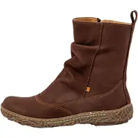 El naturalista Dames Aangename bruine leren enkellaarsjes (39), Leer, Plat, Ritssluiting, Casual 2N722312E505_012
