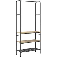 vidaXL Kledingrek Sonoma Eiken 77 x 30 x 171 cm Bewerkt hout