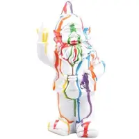 Merkloos Stoobz Art Kabouter F*ck You Streep 20cm Multi multi Polyresin