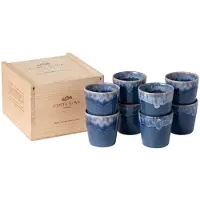 Costa Nova Espresso Kopjes Grespresso Denim 80 ml - 8 stuks - Gift box