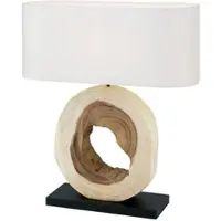 Orion Tafellamp Nathan, hout licht, Woon-/ Eetkamer, Hout, tafellamp