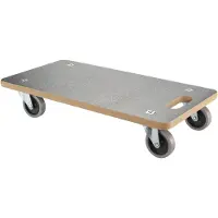 BS Rollen Transportroller | wiel-d. 100 mm 500 kg | L600 mm B350 mm | kunststof met antisliplaag | 1 stuk - A.-ROLLER.300 A.-ROLLER.300