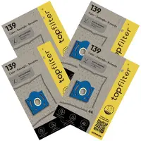 Top Filter Set van 4 pakken van 4 stofzuigerzakken 64967 voor Moulinex TopFilter Premium