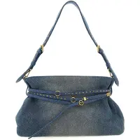 Pinko Dames Schoudertassen Belt Bag Big Denim - Blauw - Maat ONESIZE
