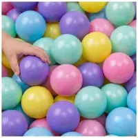 LittleTom Vanaf dag Één: 50 Ballen voor Ballenbak - 5,5cm Plastic Baby Speelballen Kinder Speelgoed Ballen