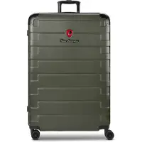Tonino lamborghini Milano 4-wiel Trolley XL 83 cm speciale maat met rekbare vouw olijf