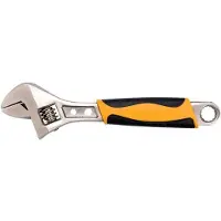 VOREL Steeksleutel - - 54071 - 200 mm - Handvat bedekt - Verchroomd koolstofstaal