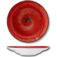 Wilmax Diepe Porseleinen Kom 25,5cm Rood 350ml - ColorBoom