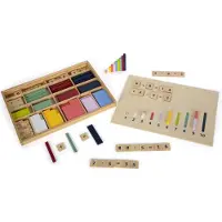 Small Foot - Houten Leerbox met Rekenstaven en Rekenblokjes Set