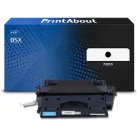 PrintAbout Toner 05X (CE505X) Zwart Hoge capaciteit geschikt voor HP