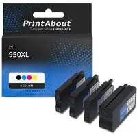 PrintAbout Huismerk HP 950/951XL (C2P43AE) Inktcartridge 4-kleuren Multipack Hoge capaciteit
