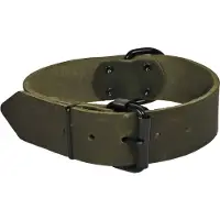 Gebr. De Boon Halsband soft leder 40mm/70cm groen