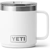 Yeti Rambler Stackable Mug 2.0 10oz Mag Slider Lid, White, stapelbare thermosmok met deksel, 295 ml