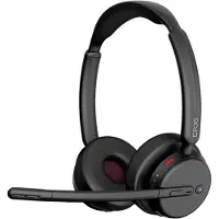 Epos 1001375, Bekabelde en draadloze headset, Geschikt voor kantoor/callcenter, 139 gram, Hoofdtelefoon met microfoon, Zwart