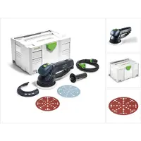 Festool RO 150 FEQ-Plus ROTEX excentrische schuurmachine met tandwieloverbrenging 720 W 5 mm slag ( 571805 ) in Systainer + 50x schuurschijven P40